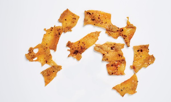 Crispy salt-and-pepper chicken skin