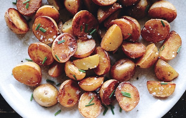 Crispy salt-and-vinegar potatoes