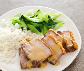 Crispy slow-roasted pork belly