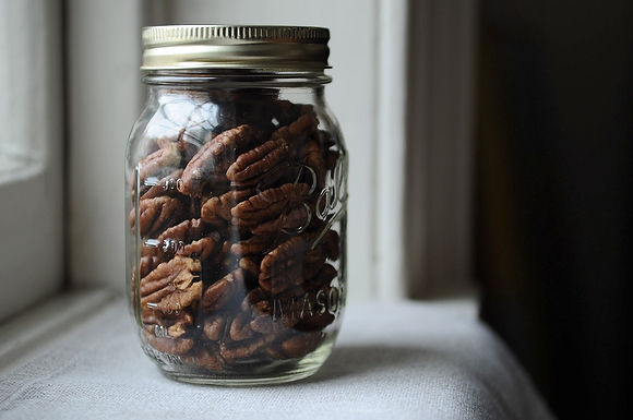 Crispy spice-brined pecans