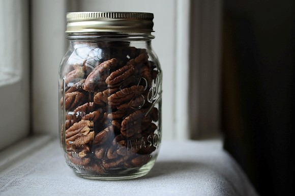 Crispy spice-brined pecans