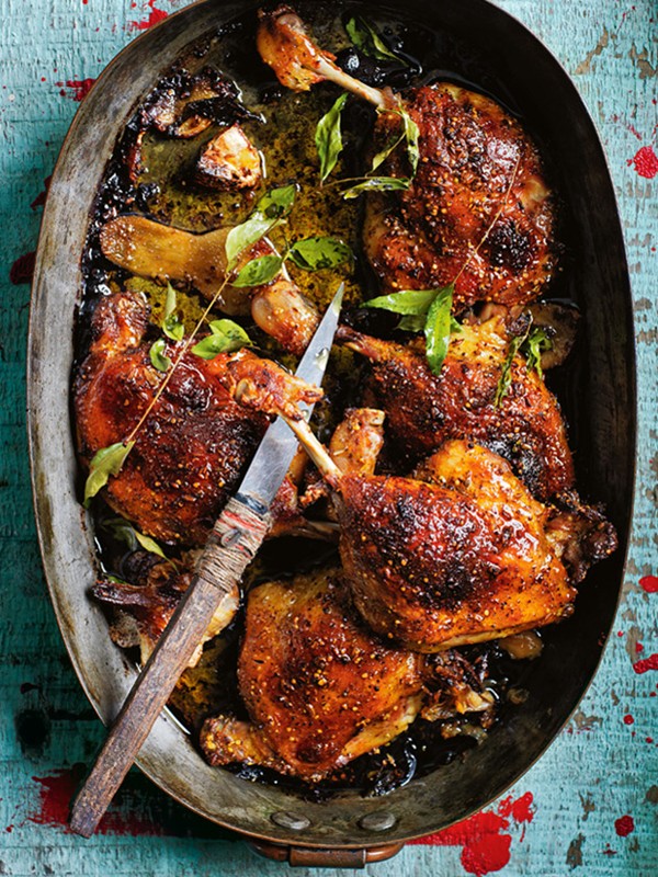 Crispy spiced braised duck
