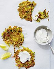 Crispy summer squash pancakes