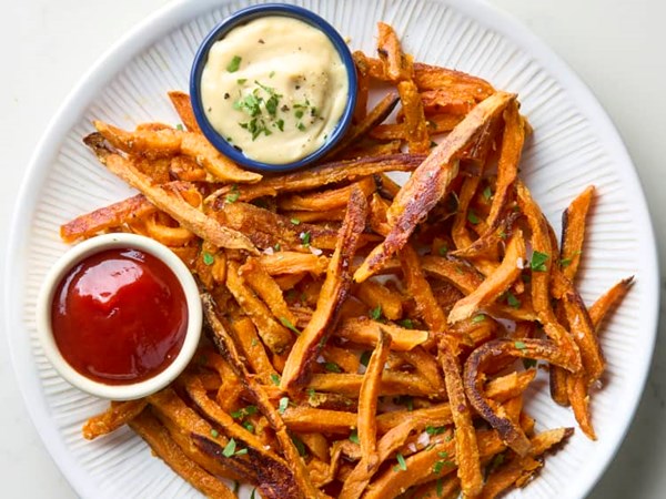 Crispy sweet potato fries 