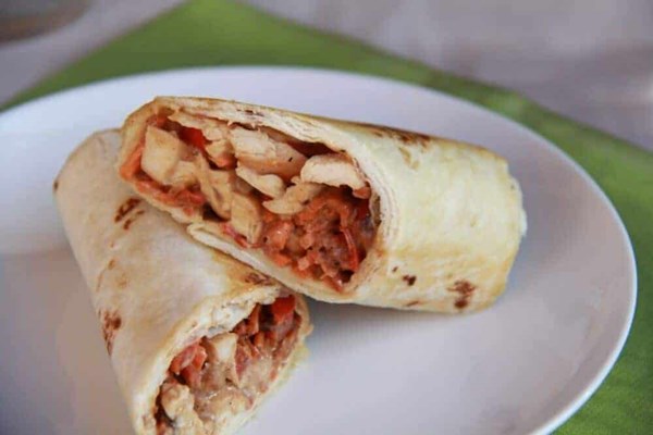 Crispy Thai chicken wraps