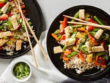 Crispy tofu & veggie stir-fry
