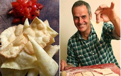 Crispy tortilla chips