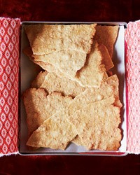 Crispy whole wheat-maple crackers