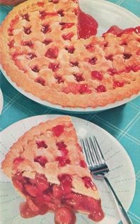 Crisscross cherry pie