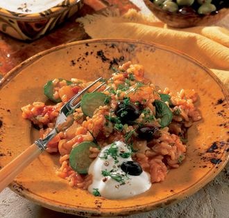 Croatian courgette risotto