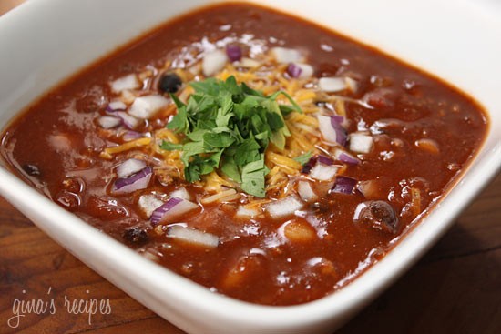 Crock pot 3 bean turkey chili