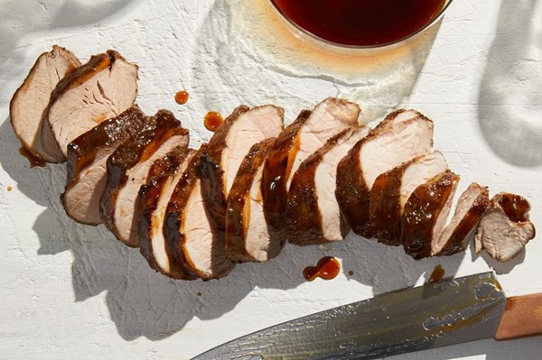 Crock-pot brown sugar balsamic glazed pork tenderloin