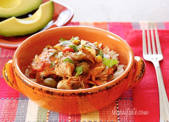 Crock pot chicken a la Criolla
