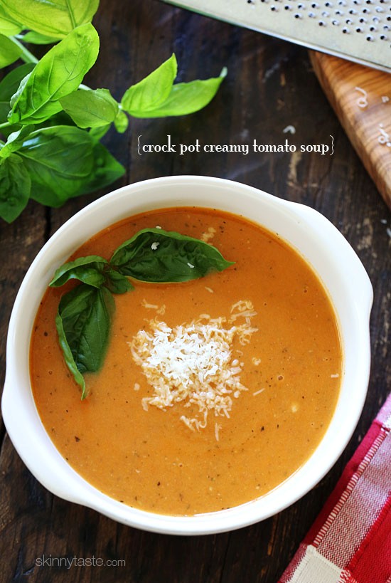 Crock Pot Creamy Tomato Soup Recipe | Eat Your Books