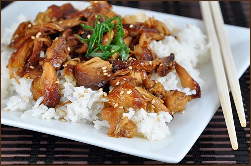 Crock pot honey sesame chicken