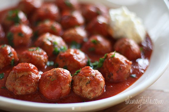 Crock pot Italian turkey meatballs