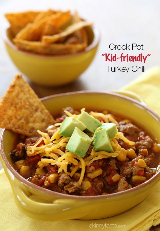 Crock pot kidfriendly turkey chili recipe Eat Your Books