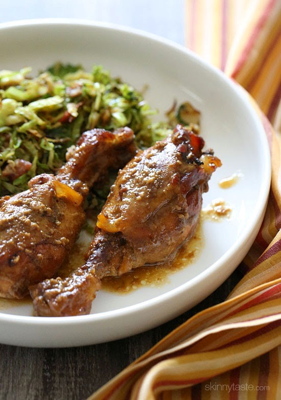 Crock pot maple Dijon chicken drumsticks