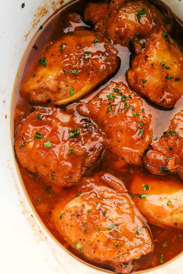 Crockpot apricot chicken
