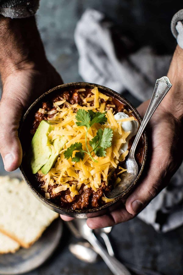Crockpot beef chili