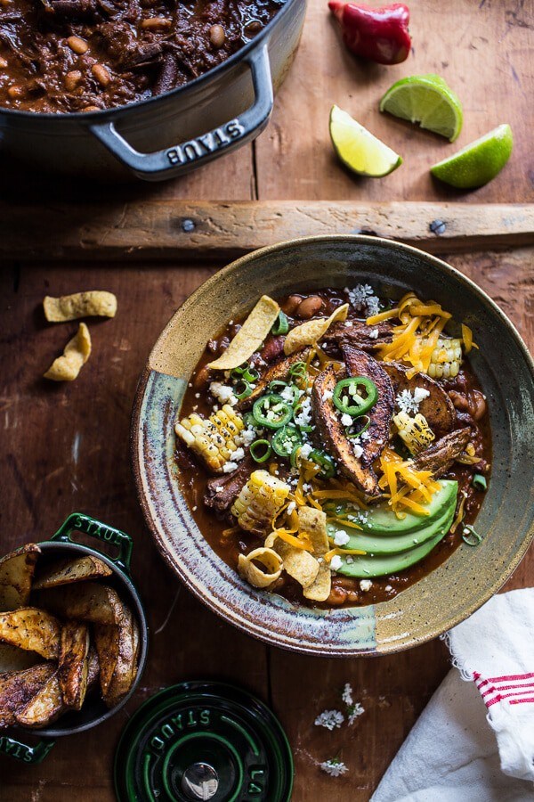 Crockpot carne asada beer chili