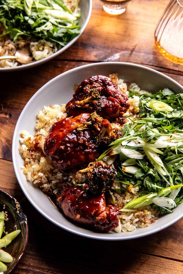 Crockpot honey garlic chicken and broccoli