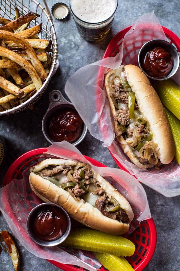 Crockpot Philly cheesesteaks