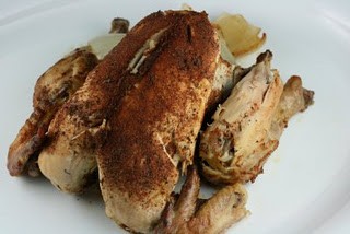 Crockpot rotisserie-style chicken