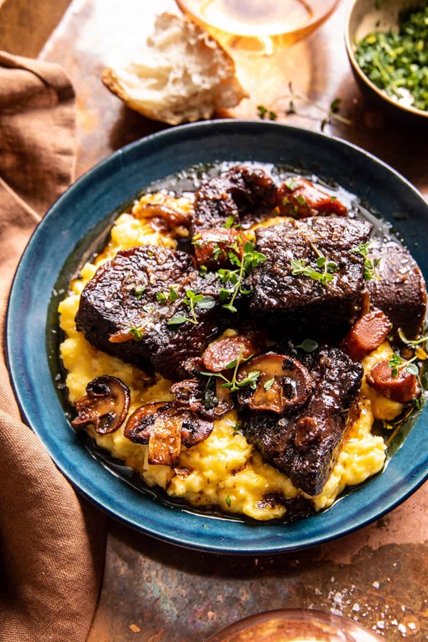 Crockpot short rib Bourguignon