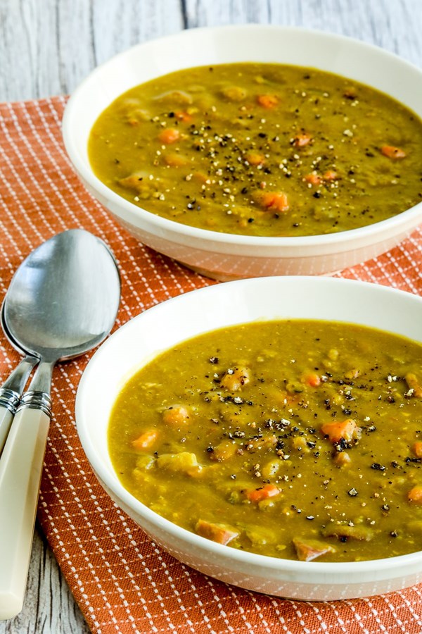 Crockpot split pea soup 
