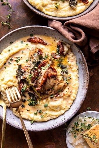 Crockpot sun-dried tomato chicken
