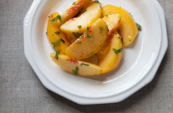 Crook's Corner's green peach salad