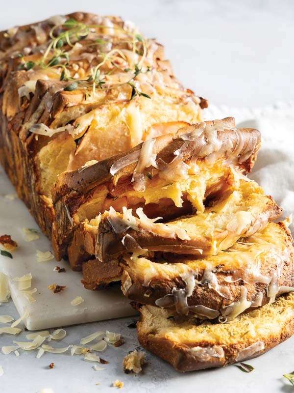 Croque monsieur pull-apart loaf