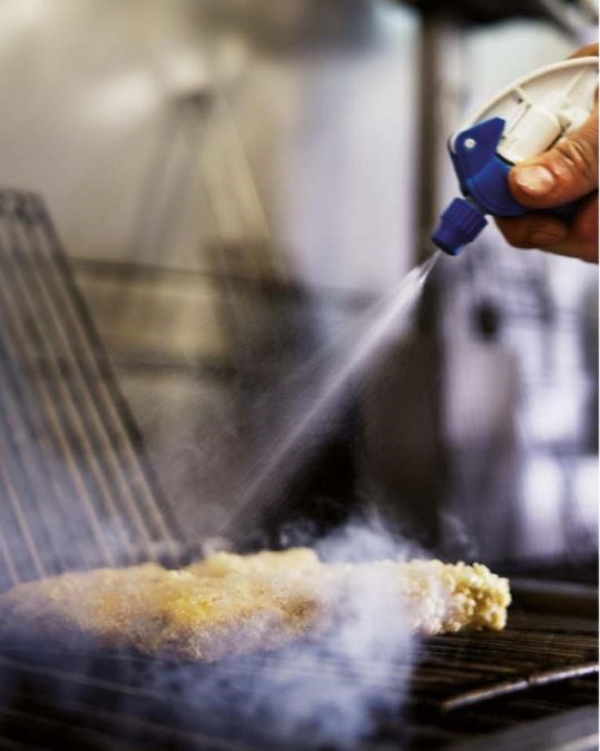 Croquette over wood coals