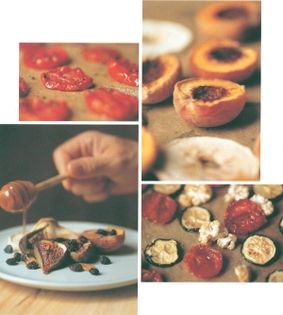 Crostini with oven-dried tomatoes and garlic