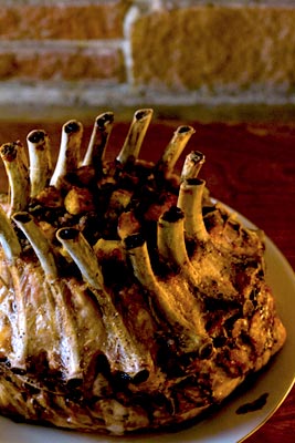 Crown roast of pork