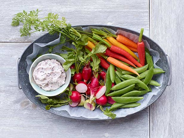 Crudités with olive butter