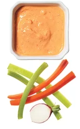 Crudités with red pepper aïoli