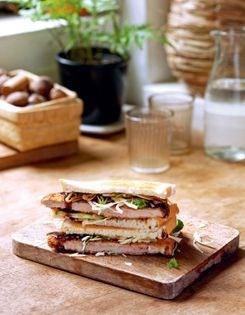 Crumbed pork sandwich (Katsu sando)