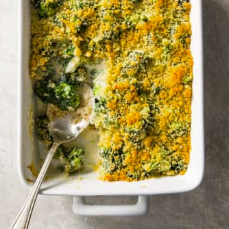 Crunchy broccoli and cheese casserole