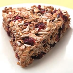 Crunchy granola wedges