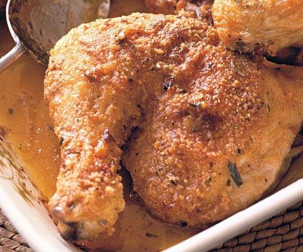 Crunchy Parmesan chicken