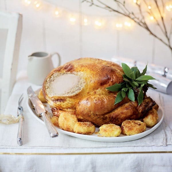 Crunchy polenta-roast potatoes
