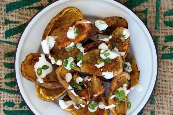 Crunchy potato skins