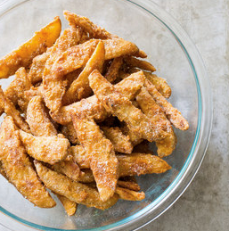 Crunchy potato wedges