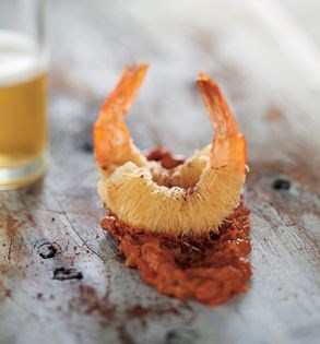 Crunchy prawns (Kadayif karides)