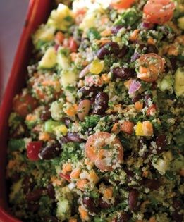 Crunchy quinoa & kidney bean salad