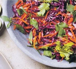 Crunchy radish & Thai basil slaw