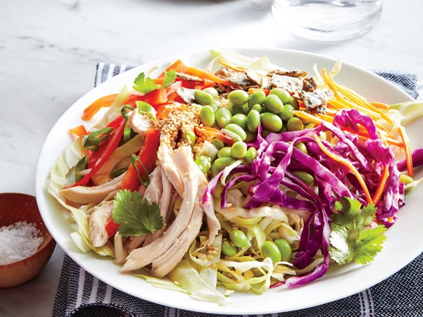 Crunchy sesame-ginger chicken salad