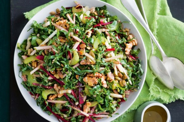 Crunchy silverbeet slaw